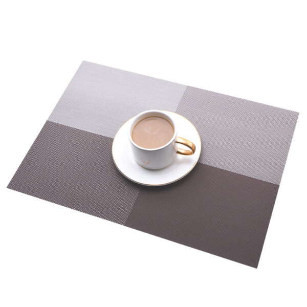 Customized PVC Checked Pattern Insulated Placemat