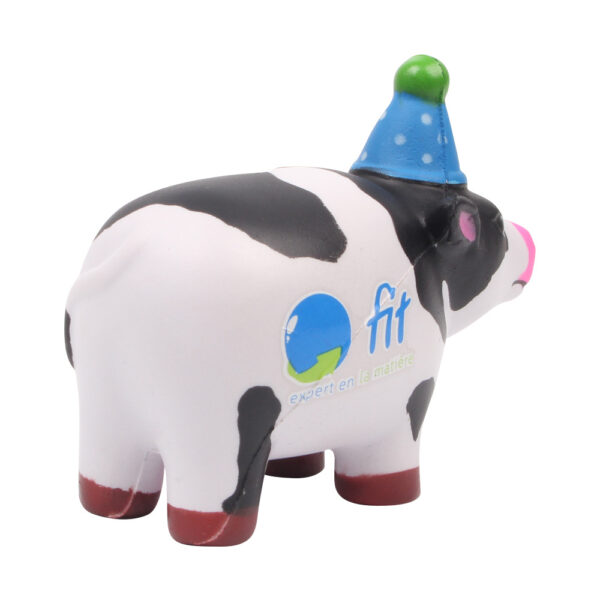 PU Foam Birthday Cow Shaped Stress Reliever