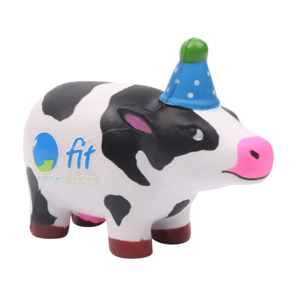 PU Foam Birthday Cow Shaped Stress Reliever