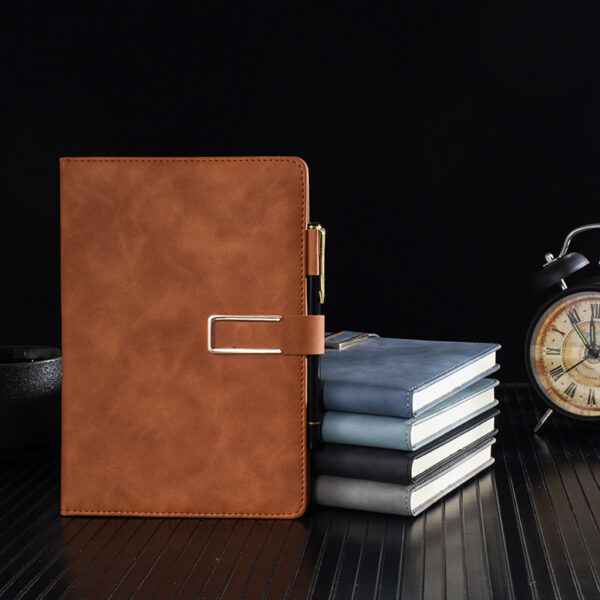 Customized PU Leather Notebook with U-buckle