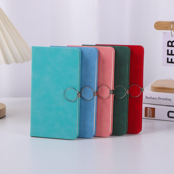 PU Soft Cover Notebook with Round Buckle