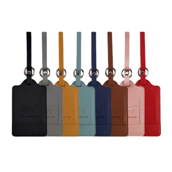 PU Leather Customized Luggage Tag