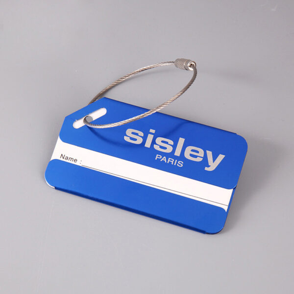 Customized Beveled Aluminum Alloy Luggage Tag