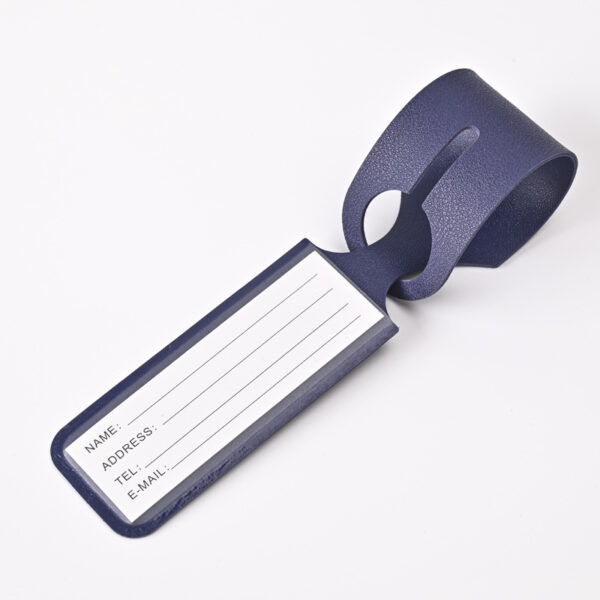 Portable PU Leather Customized Strip Luggage Tag