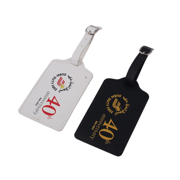 Portable PU Leather Luggage Tag