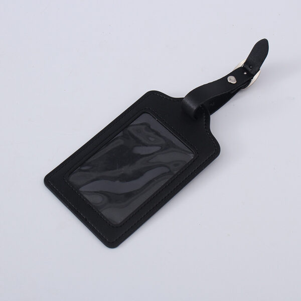 Portable PU Leather Luggage Tag