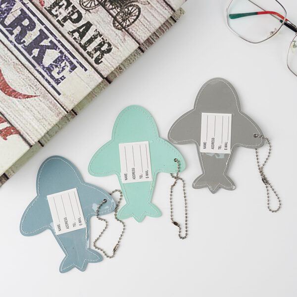 Portable PVC Plane-shaped Luggage Tag