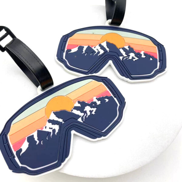 Portable PVC Sunglass-shaped Luggage Tag