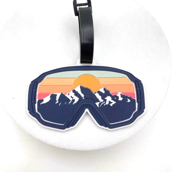 Portable PVC Sunglass-shaped Luggage Tag