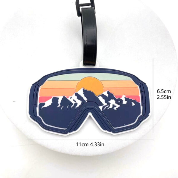 Portable PVC Sunglass-shaped Luggage Tag