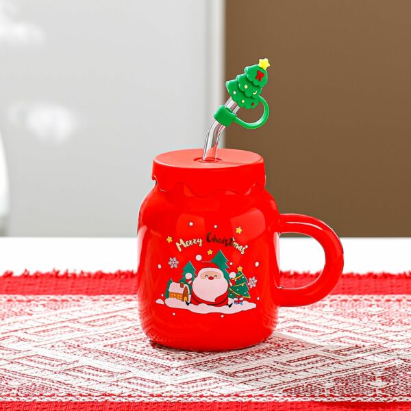 Creative Christmas Straw Mug