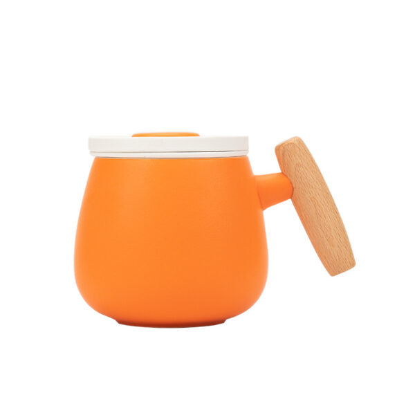 Chubby Ceramic Mug with Tea Separator