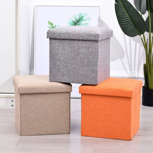 Stackable Square Storage Box Shoe Bench