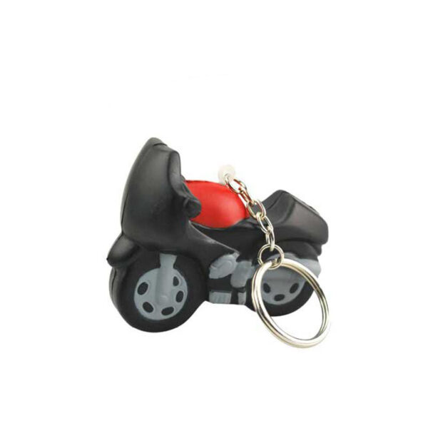 PU Foam Motorcycle Keychain