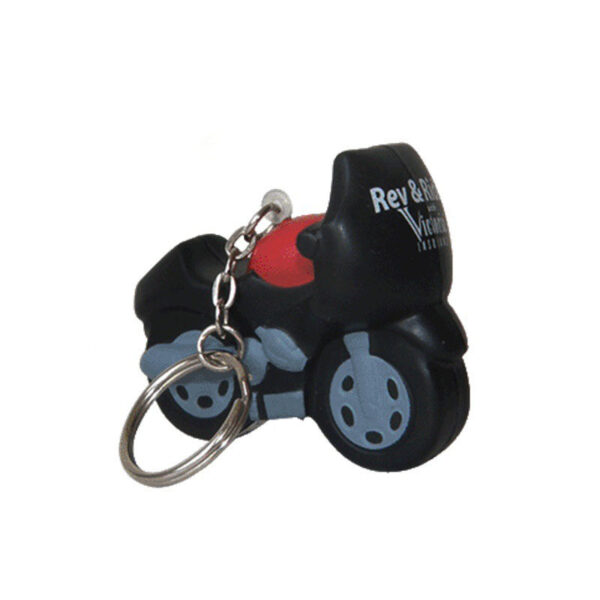 PU Foam Motorcycle Keychain