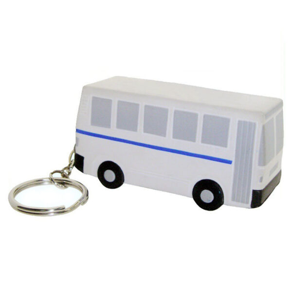 PU Foam City Bus Keychain