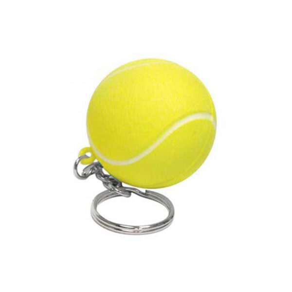 PU Foam Tennis Ball Keychain