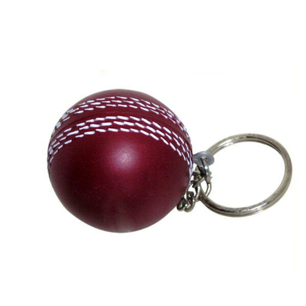 PU Foam Cricket Ball Keychain