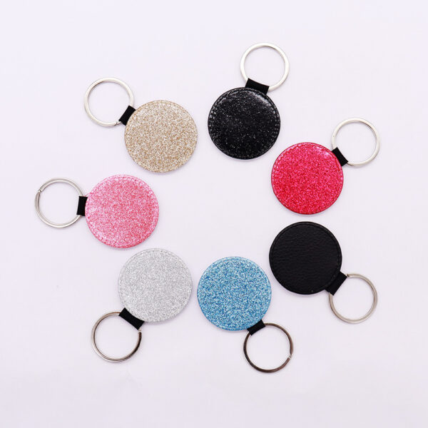 PU Heat Transfer Round Keychain