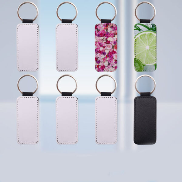 PU Heat Transfer Rectangular Keychain