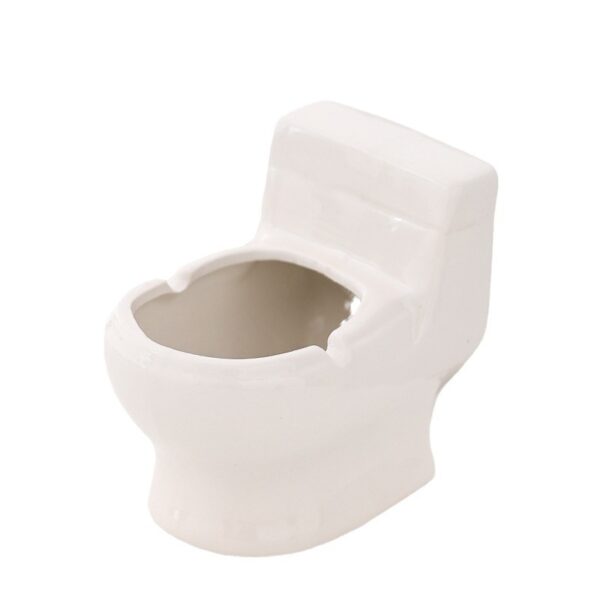 Creative Toilet-Shaped Ceramic Ashtray