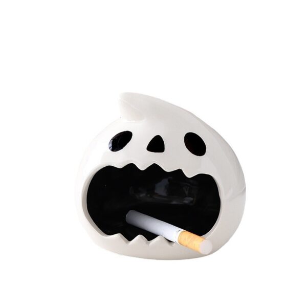 Creative Ghost Head Ceramic Ashtray