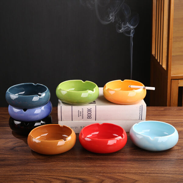 Minimalist Round Ceramic Ashtray