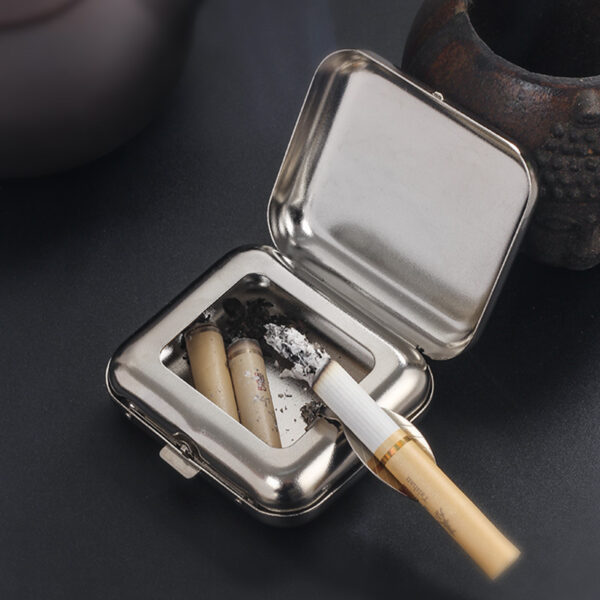 Mini Portable Stainless Steel Ashtray