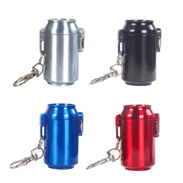 Portable Outdoor Stainless Steel Cola Can-Shaped Ashtray