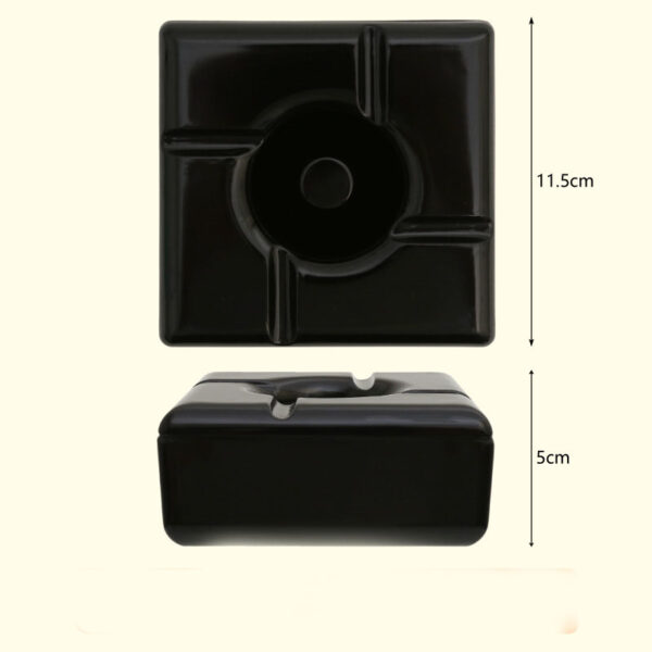 Square Melamine Ashtray with Lid