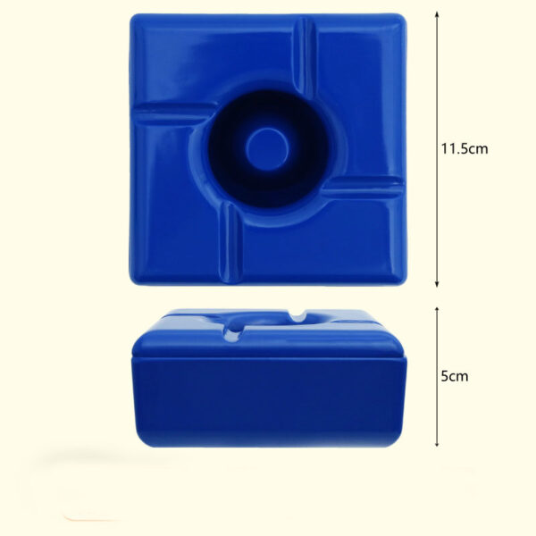 Square Melamine Ashtray with Lid