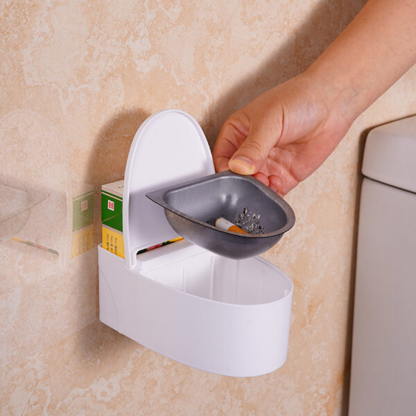 No-Drill Wall-Mounted Toilet-Shaped Ashtray