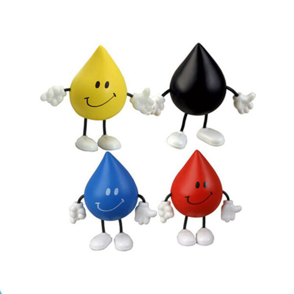 PU Foam Long-Limbed Water Drop Stress Relief Toy