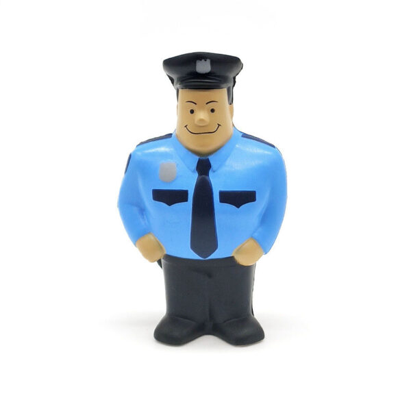 PU Foam Police Officer Stress Relief Toy