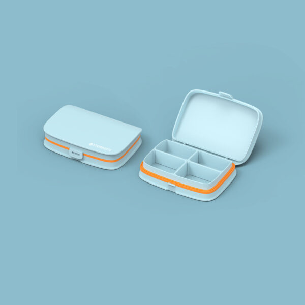 Mini Portable 4-Compartment Pill Box