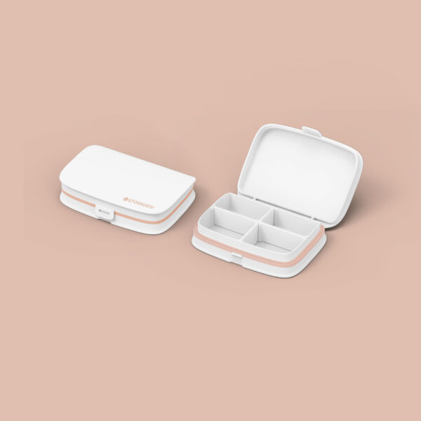 Mini Portable 4-Compartment Pill Box