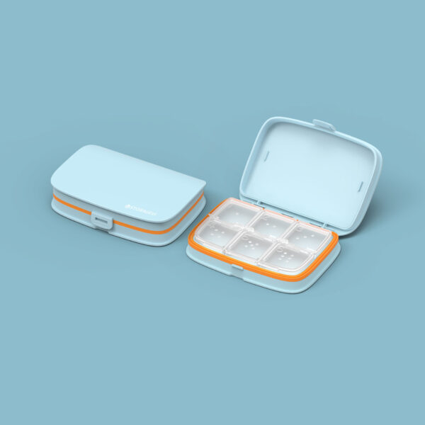 Mini Portable 6-Compartment Pill Box