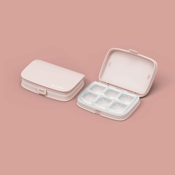 Mini Portable 6-Compartment Pill Box