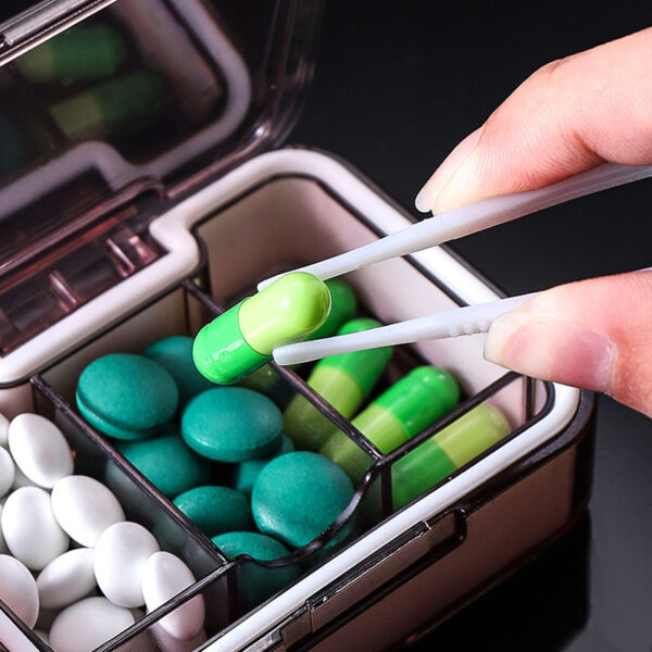 Pill Cutter and 3-Compartment Organizer