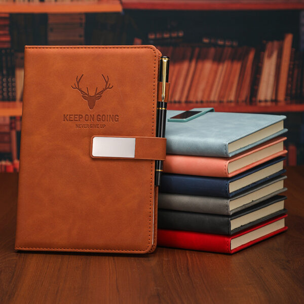 A5 Leatherette Buckle Business Notebook