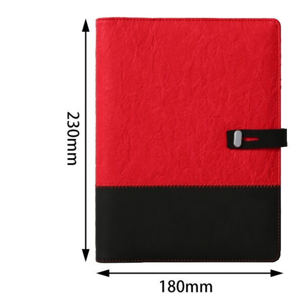 A5 Color-Block Loose-Leaf Business Notebook