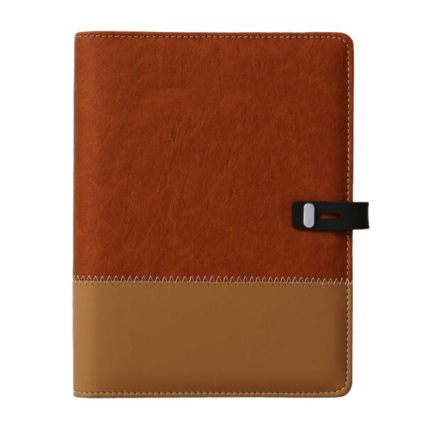 A5 Color-Block Loose-Leaf Business Notebook