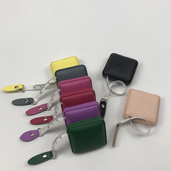 PU Leather Mini Square Tape Measure