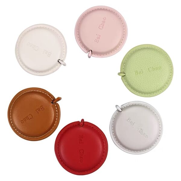 PU Leather Mini Round Tape Measure