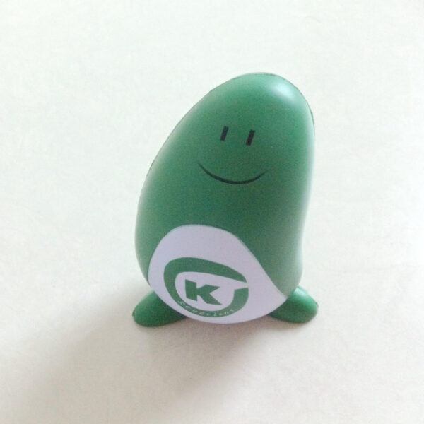 Green Bean Character PU Foam Stress Relief Toy