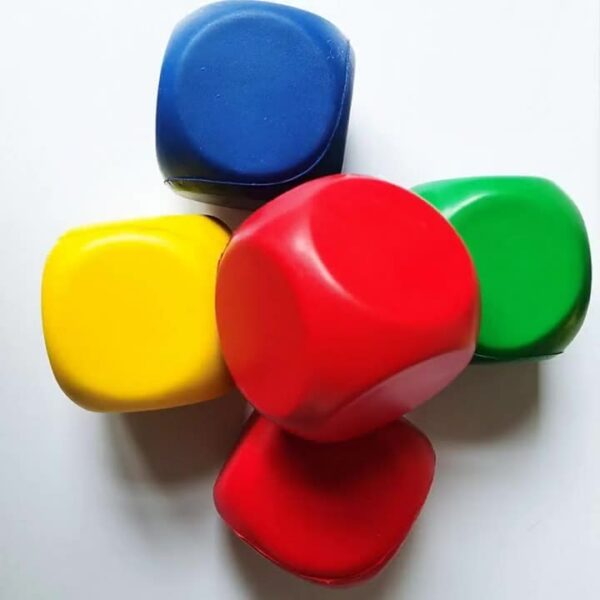 Dice-Shaped PU Foam Slow Rebound Stress Relief Toy