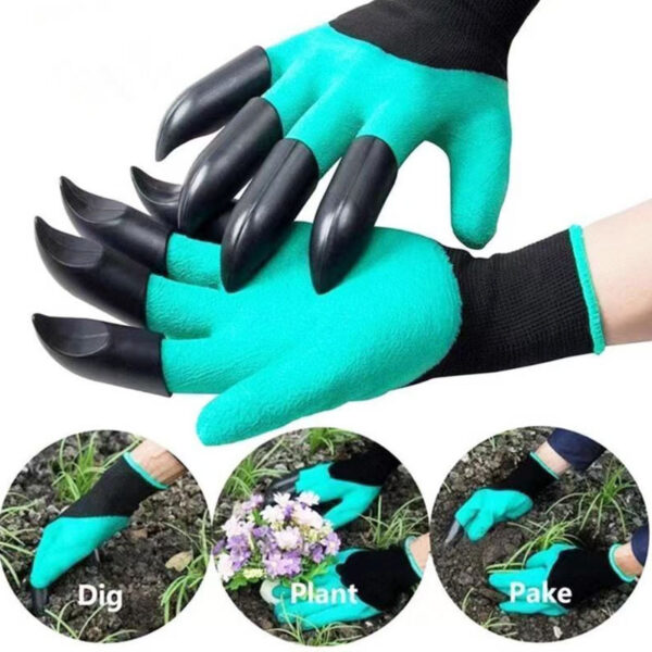 Planting Gloves with Paws for Garden