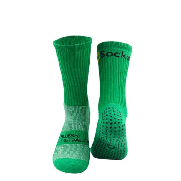 Custom Logo Silicone Grip Mid-Calf Sports Socks