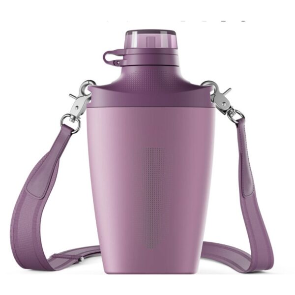 Sports Stainless Steel Water Bottle with Carry Strap