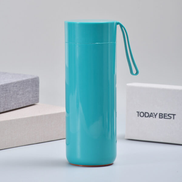 Stainless Steel Tumbler with Silicone Carrying Strap